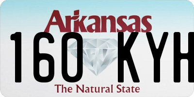 AR license plate 160KYH