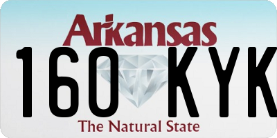 AR license plate 160KYK
