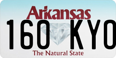 AR license plate 160KYO