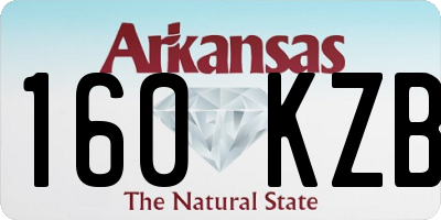 AR license plate 160KZB