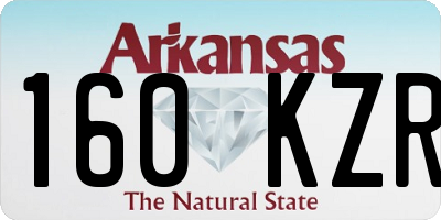 AR license plate 160KZR