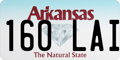 AR license plate 160LAI