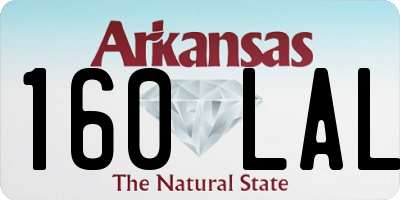AR license plate 160LAL