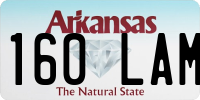 AR license plate 160LAM