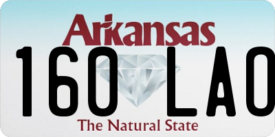 AR license plate 160LAO