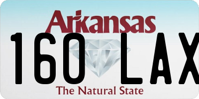 AR license plate 160LAX