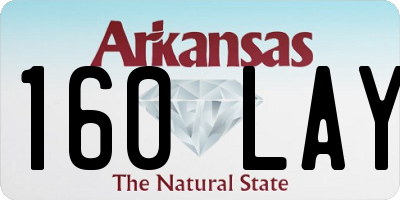 AR license plate 160LAY