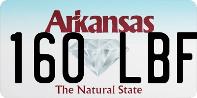 AR license plate 160LBF