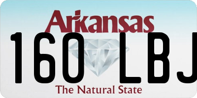 AR license plate 160LBJ