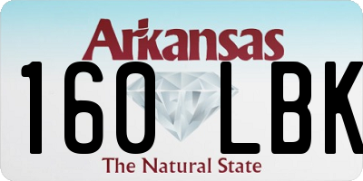 AR license plate 160LBK
