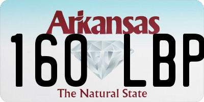 AR license plate 160LBP