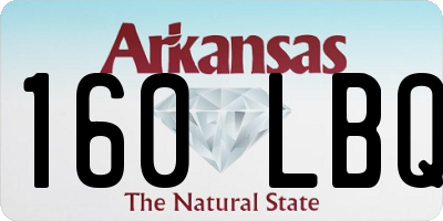 AR license plate 160LBQ