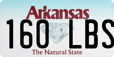 AR license plate 160LBS