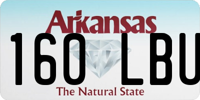 AR license plate 160LBU