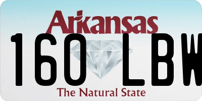AR license plate 160LBW