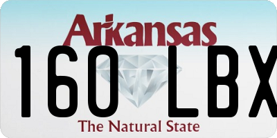 AR license plate 160LBX