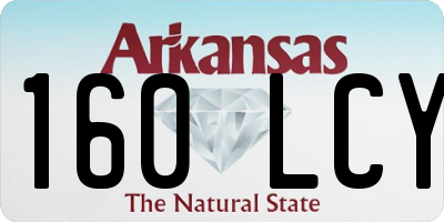 AR license plate 160LCY