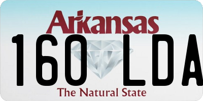 AR license plate 160LDA