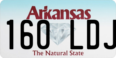 AR license plate 160LDJ