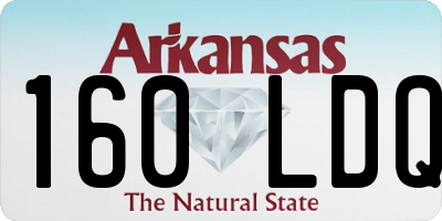 AR license plate 160LDQ