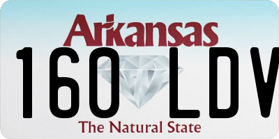 AR license plate 160LDV