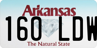 AR license plate 160LDW