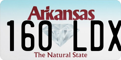 AR license plate 160LDX