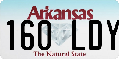 AR license plate 160LDY