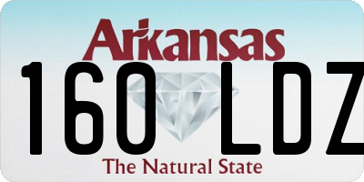 AR license plate 160LDZ