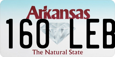 AR license plate 160LEB
