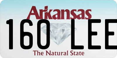 AR license plate 160LEE