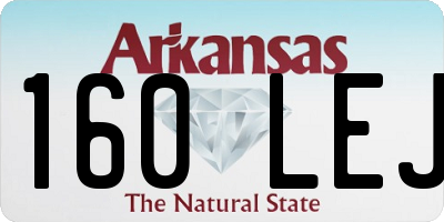 AR license plate 160LEJ