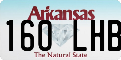 AR license plate 160LHB