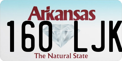 AR license plate 160LJK