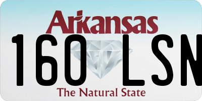 AR license plate 160LSN