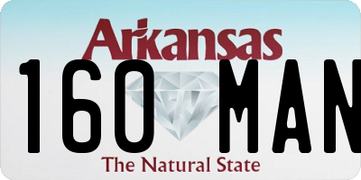 AR license plate 160MAN