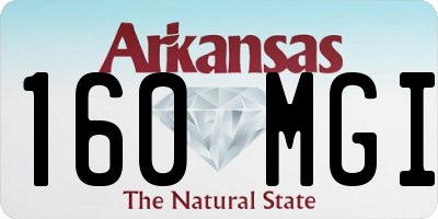 AR license plate 160MGI