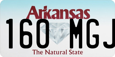 AR license plate 160MGJ