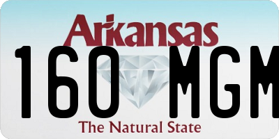 AR license plate 160MGM