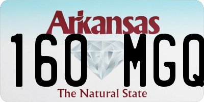 AR license plate 160MGQ