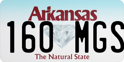 AR license plate 160MGS