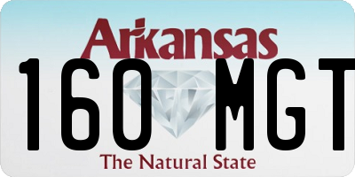 AR license plate 160MGT