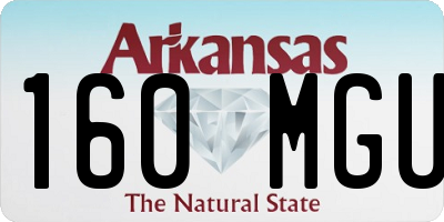 AR license plate 160MGU