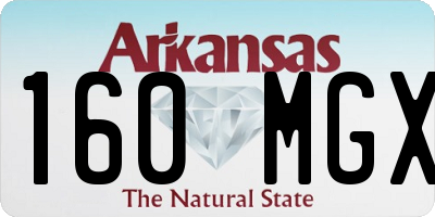 AR license plate 160MGX
