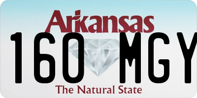 AR license plate 160MGY