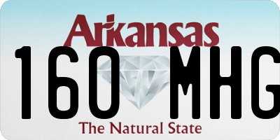 AR license plate 160MHG