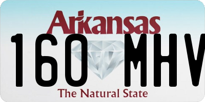 AR license plate 160MHV
