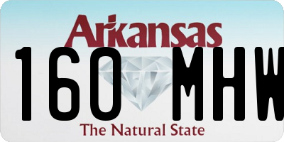 AR license plate 160MHW
