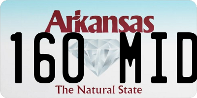 AR license plate 160MID