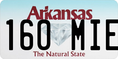 AR license plate 160MIE